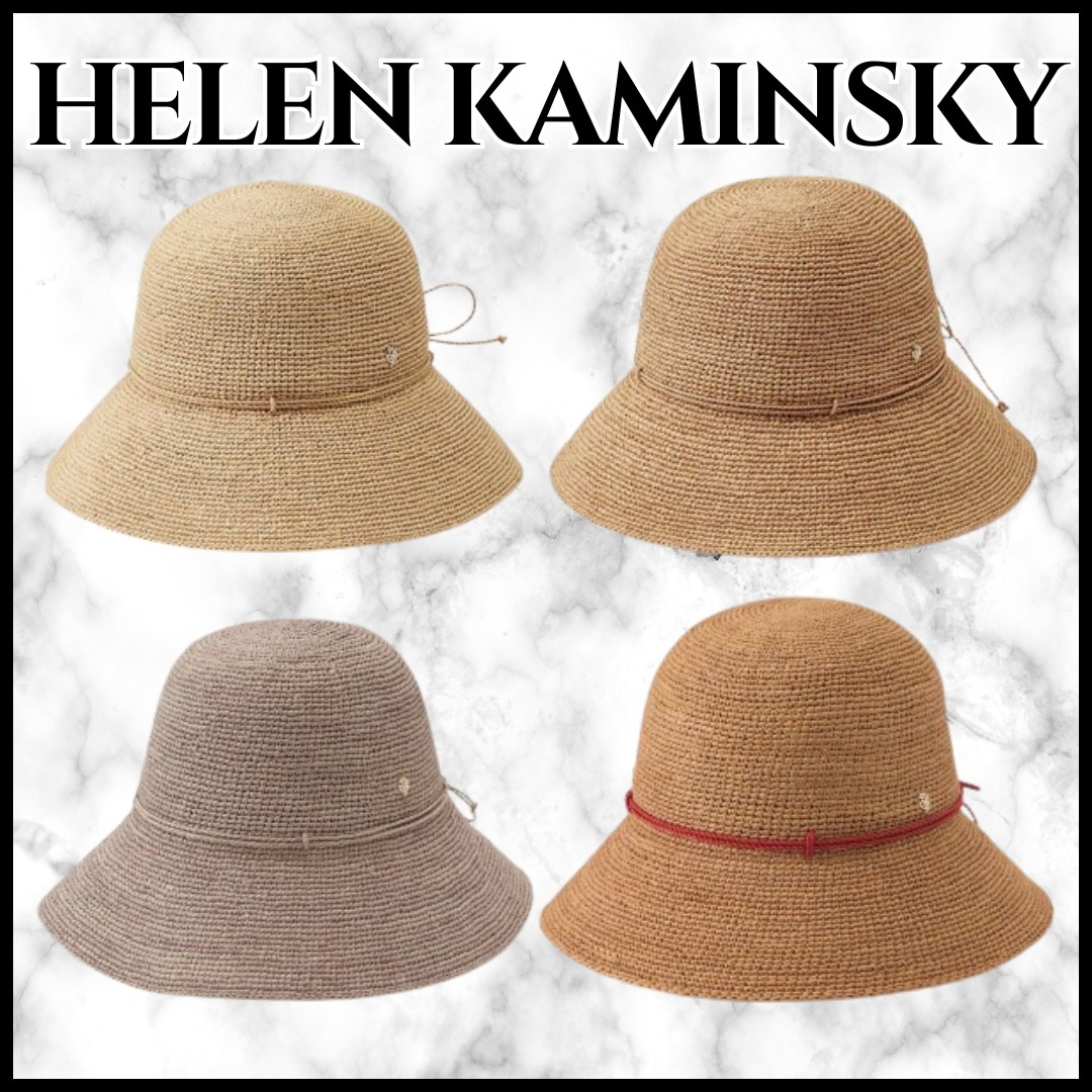 HELEN KAMINSKI★ラウンドクラウン クロッシュハット ラフィア