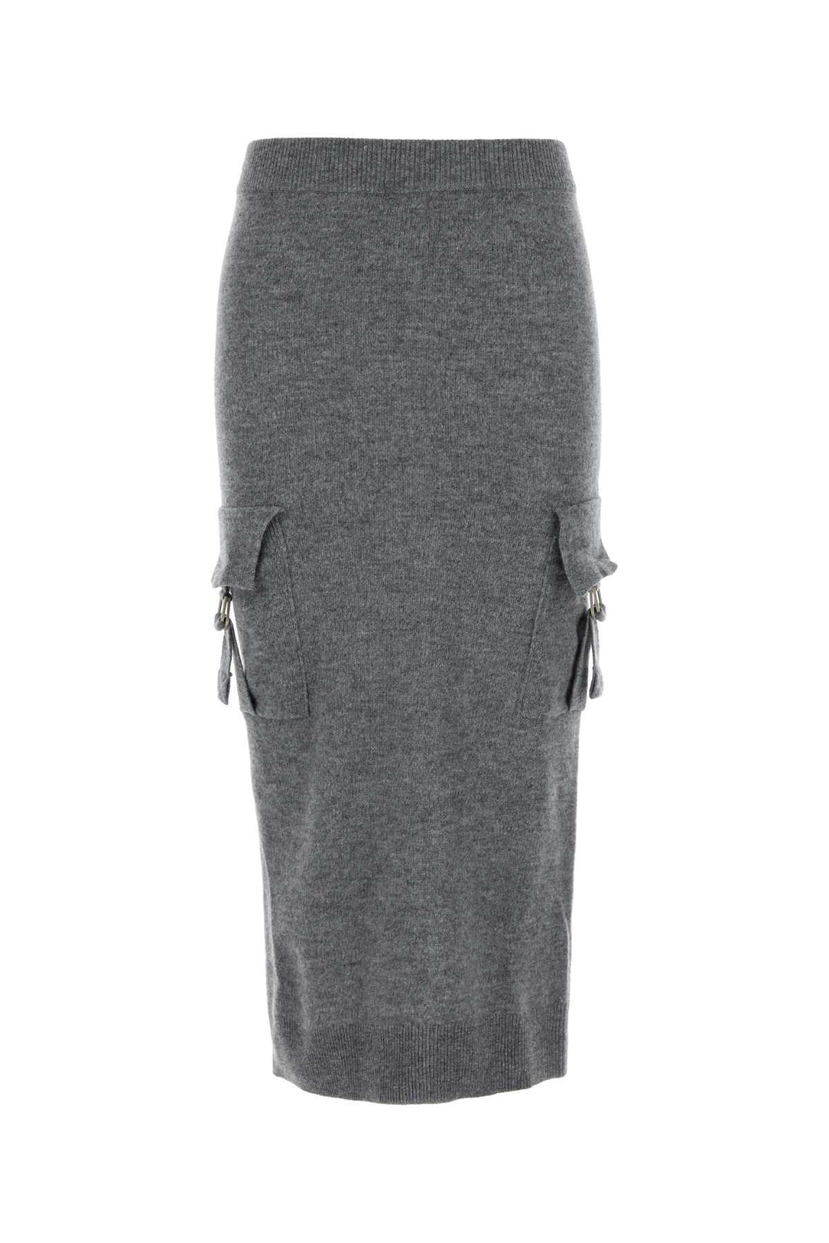 スカート BLUMARINE Grey Wool Skirt