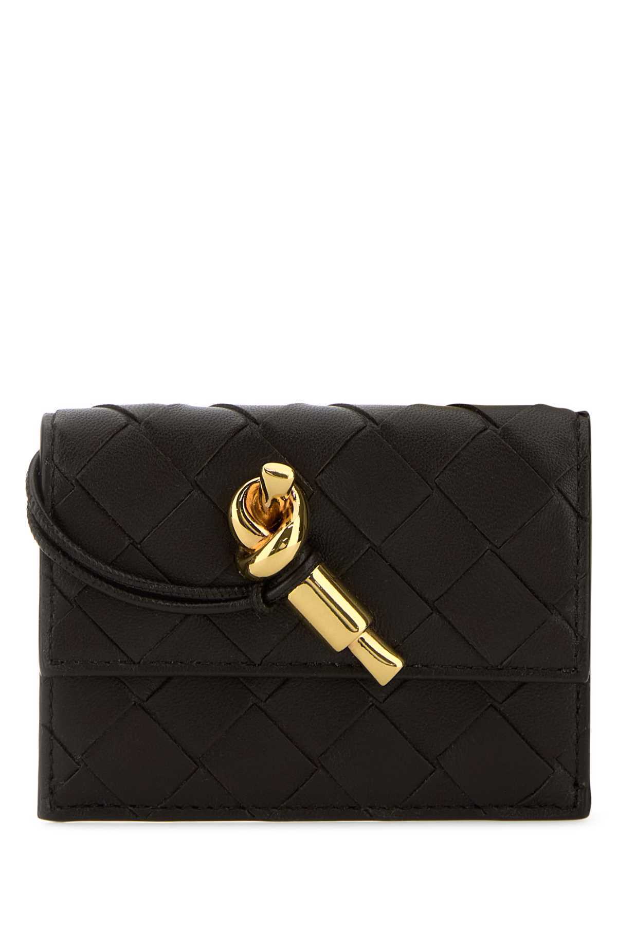財布・小物その他 BOTTEGA VENETA Dark Brown Nappa Leather Andiamo Card Holder