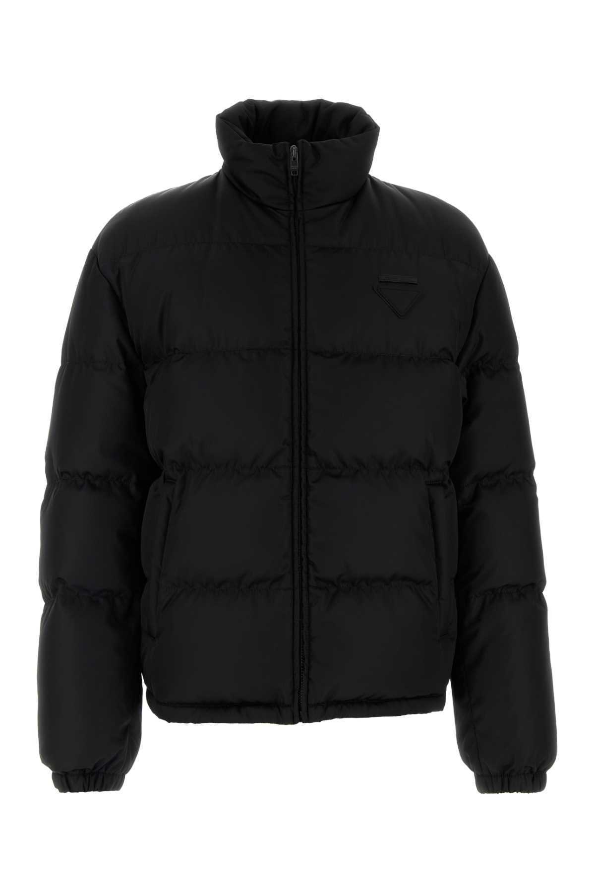 ダウンジャケット PRADA Black Re-Nylon Down Jacket