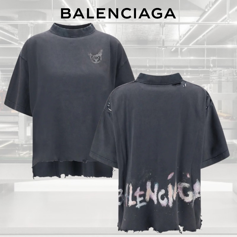 VIPSALE【BALENCIAGA】クロップドTシャツ