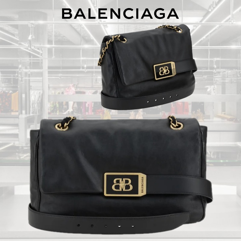 VIPSALE【BALENCIAGA】モデュ フラップ ショルダーバッグ