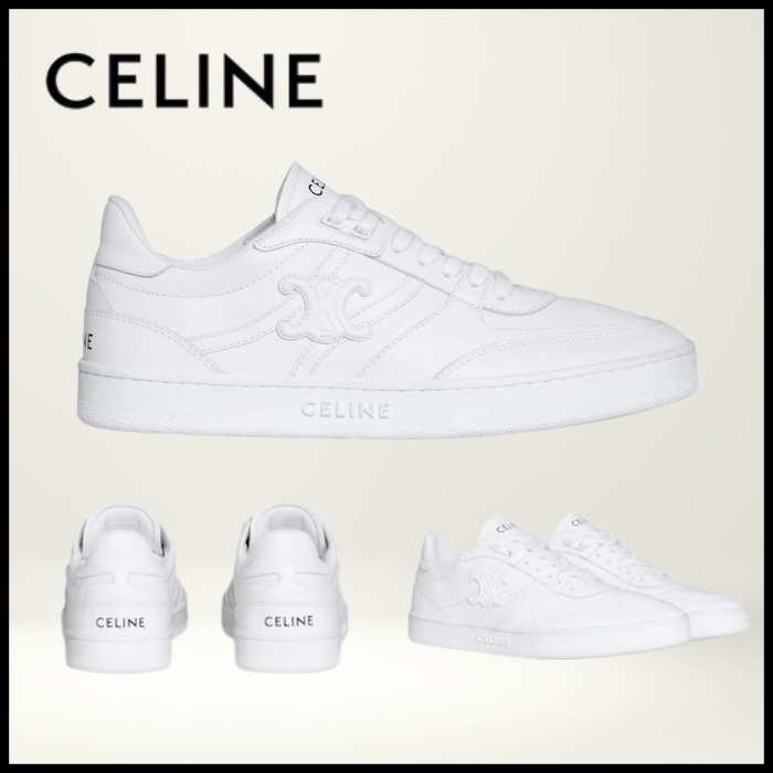 【CELINE】CT-11 レースアップ ロースニーカー カーフスキン
