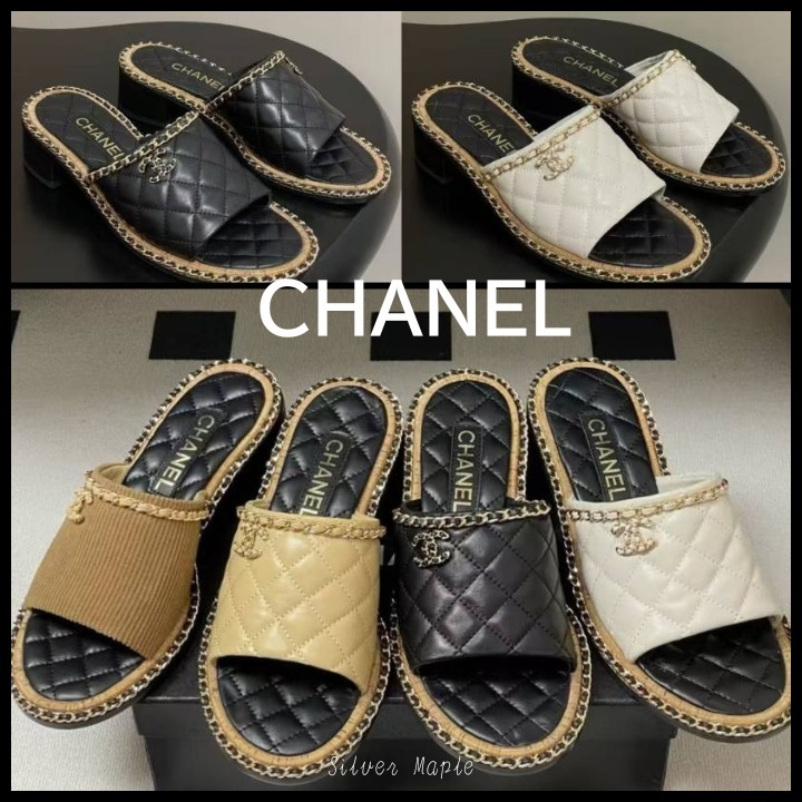 【履きやすくてお洒落♪】CHANEL サンダル チェーン 25Ａ