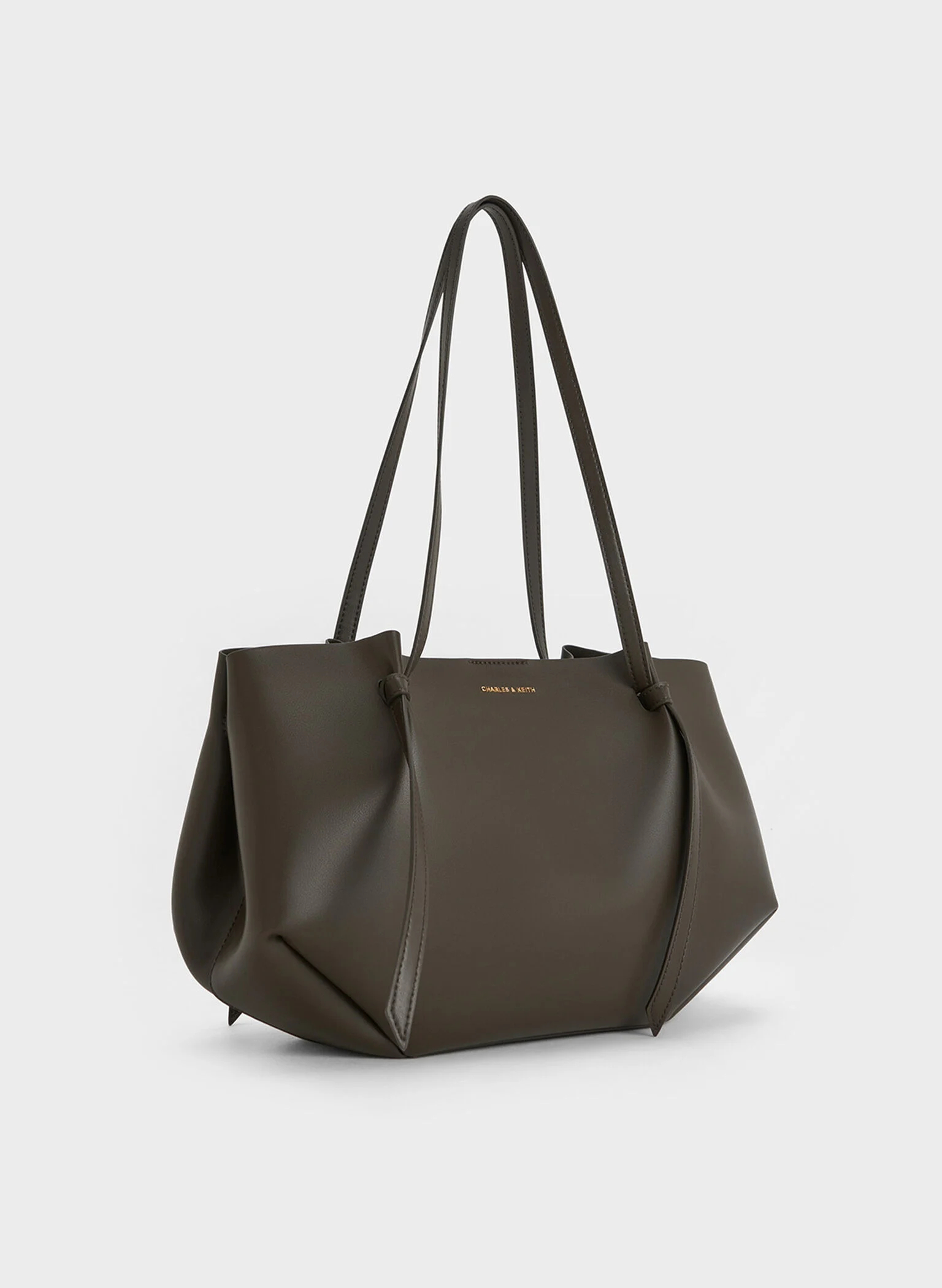 Charles & Keith Calla トートバッグ Dark Moss 海外限定