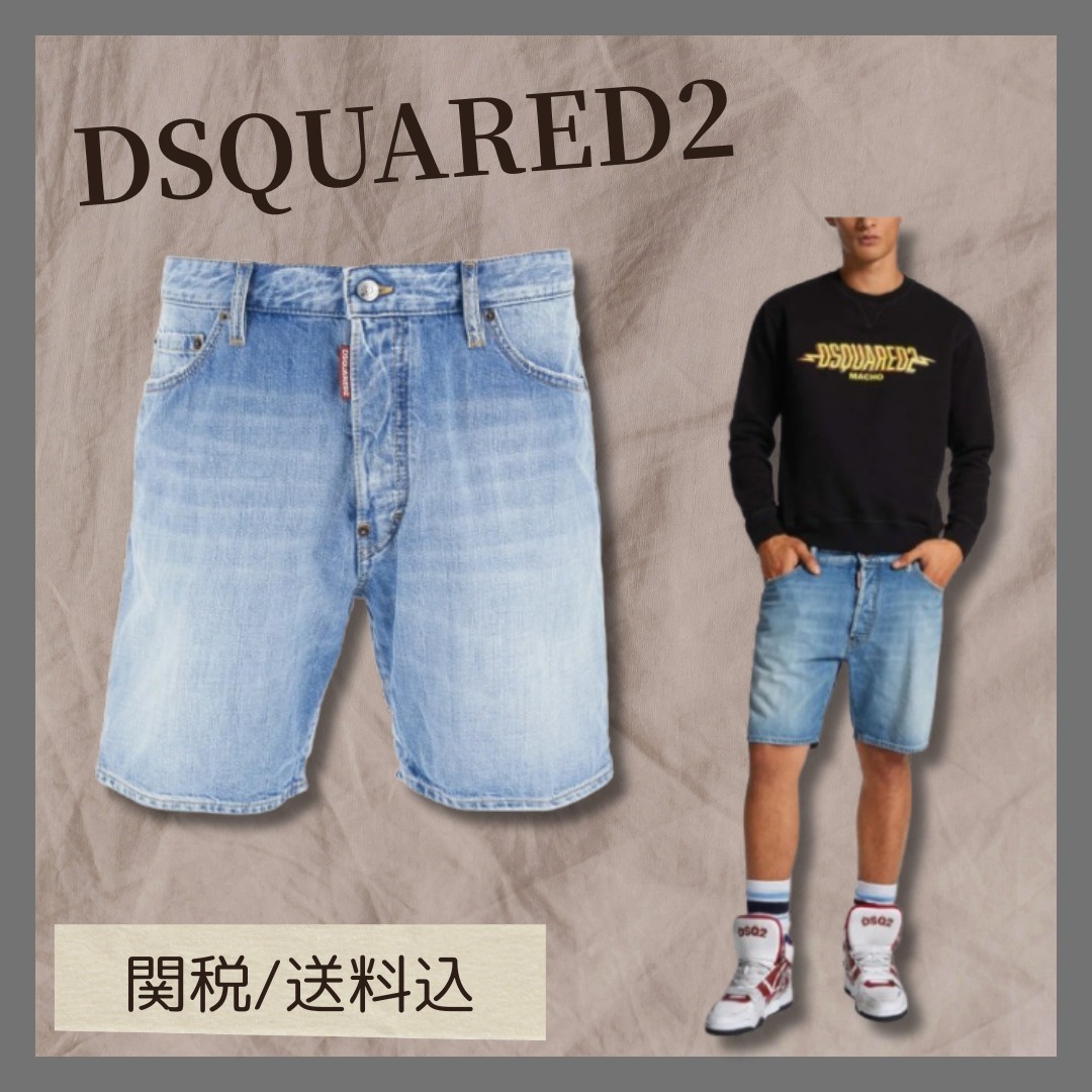 DSQUARED2 Light Clean Wash Marine ショートパンツ
