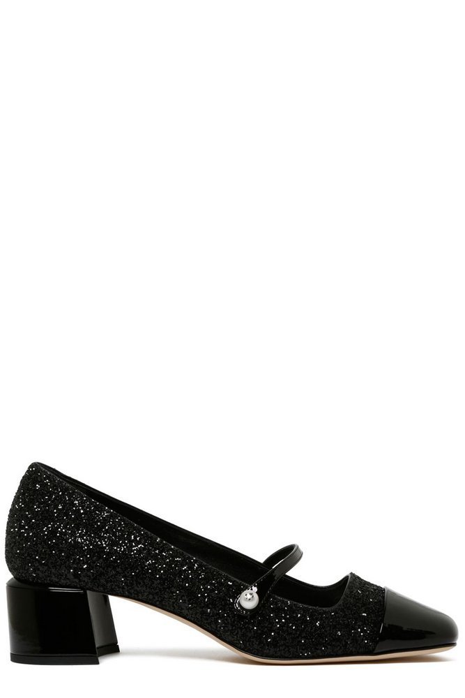 JIMMY CHOO エリサ 45 クリッタハンフス ELISA45JBZ BLACKBLACK