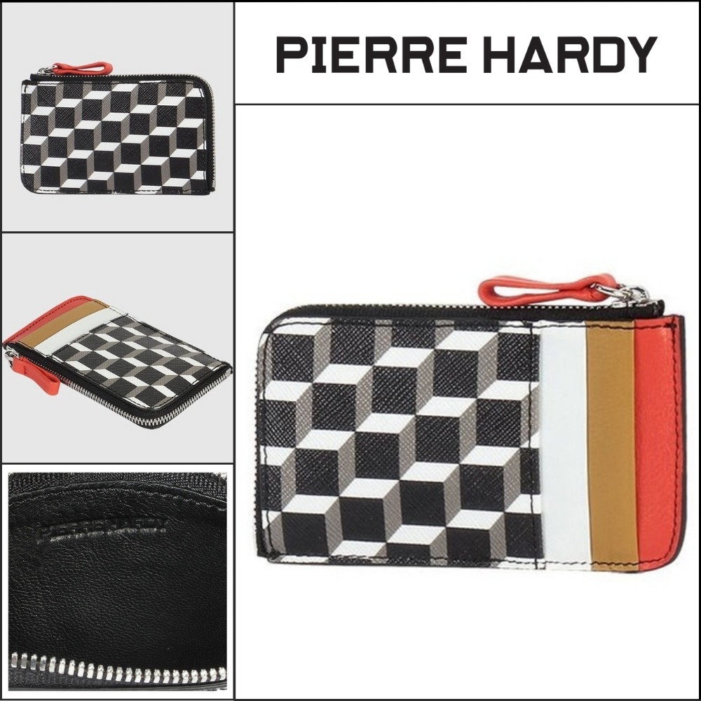 【Pierre Hardy】Card Case Black White Red SW02