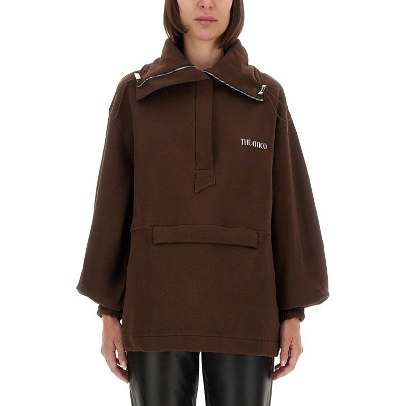 その他 THE ATTICO FW25 BLOUSON WITH LOGO (251WCB00091 JJF007AA204)