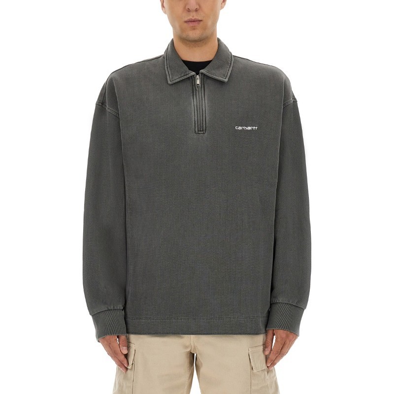 Tシャツ・カットソー Carhartt FW25 PIQUE SCRIPT SWEATSHIRT (I035188 0D2 GD)