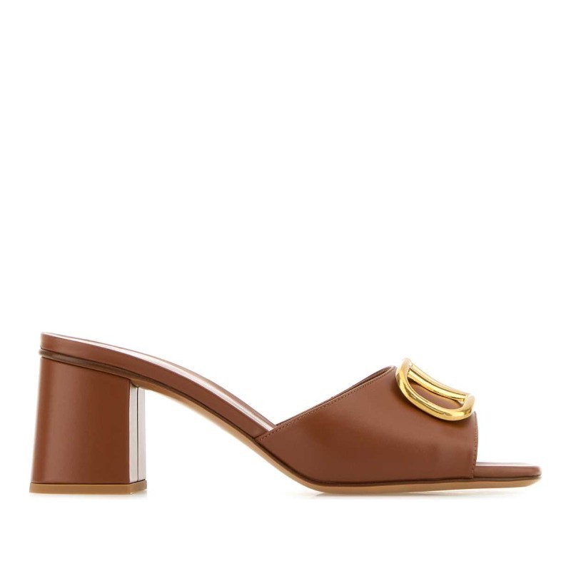 サンダル・ミュール VALENTINO Caramel leather VLogo mules (6W2S0HA6DSH HG5)