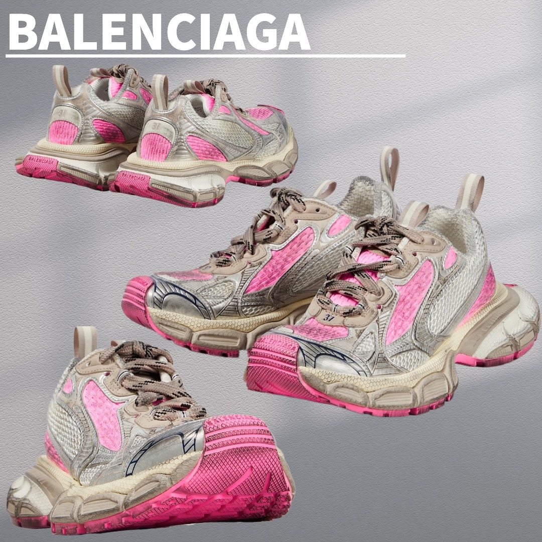 関税込【BALENCIAGA】3XL sneakers White/Pink