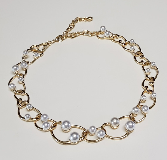 [BLACKMUSE]チェジウ着用☆Pearl wave gold Necklace