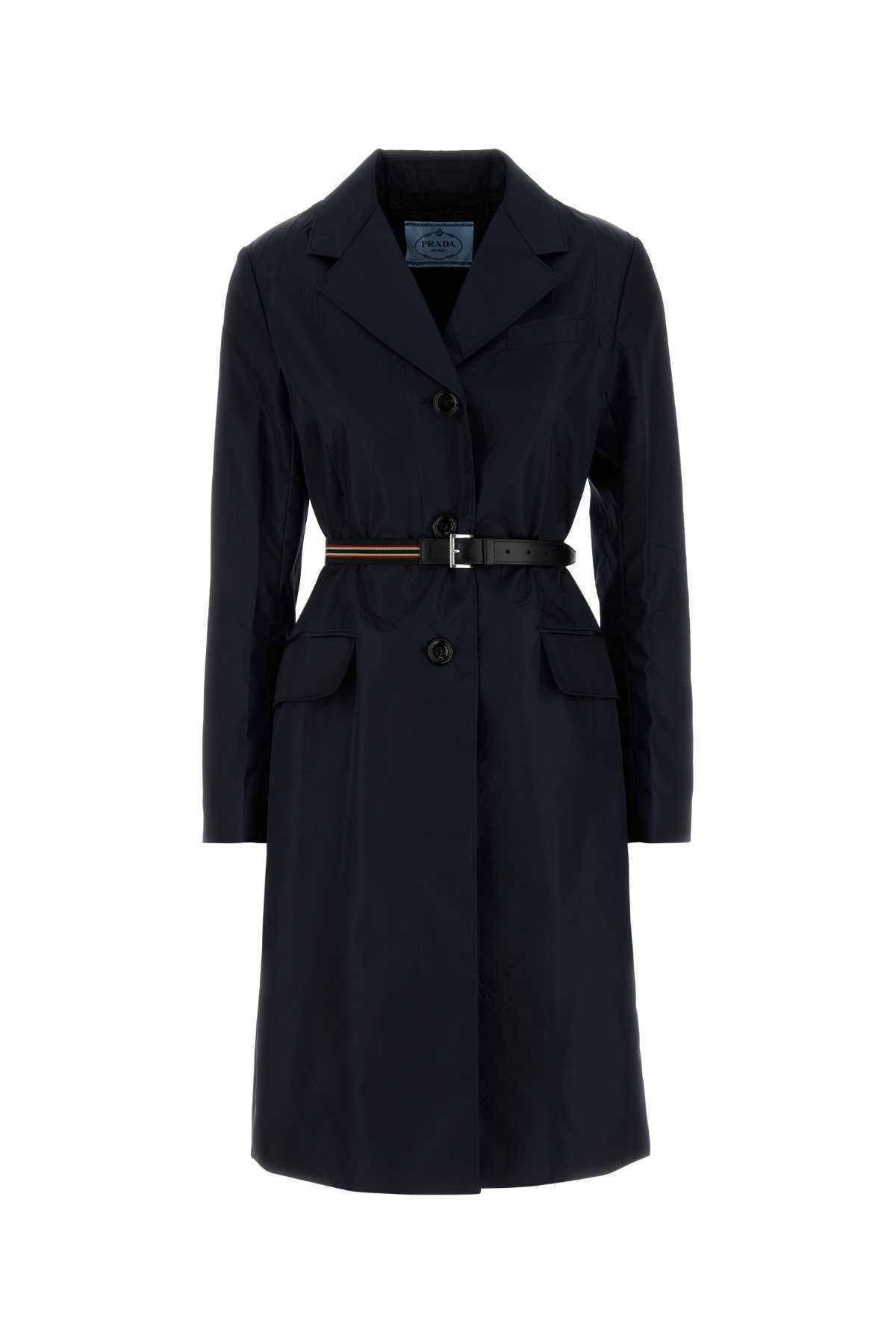 【関税&送料込】Prada Midnight Blue Re-Nylon Trench Coat