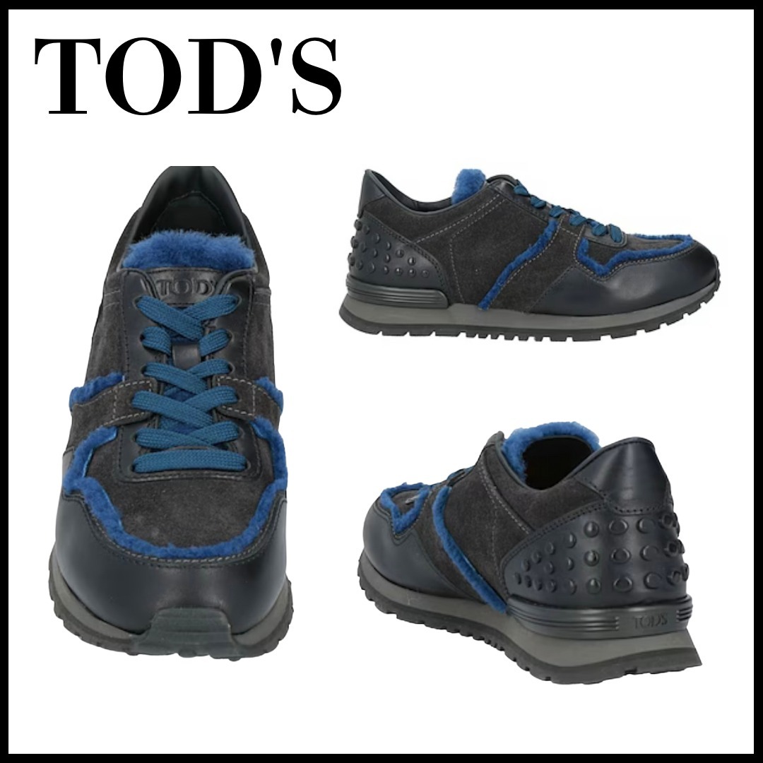 ＊TOD'S＊ トッズ ALL DOTS MONTONE SPOILERムートンスニーカー
