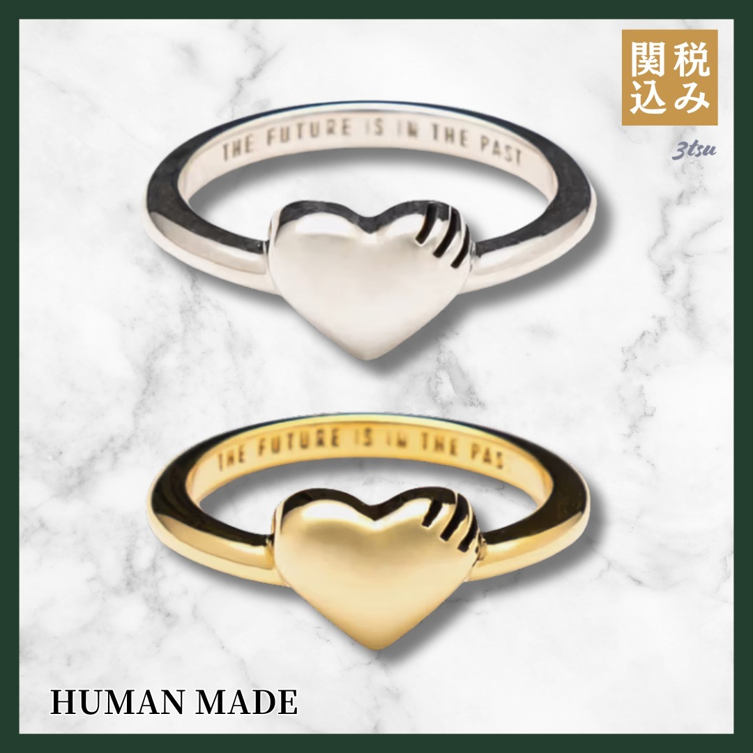 HUMAN MADE★ハート シルバー リング 2色 指輪 アクセサリー