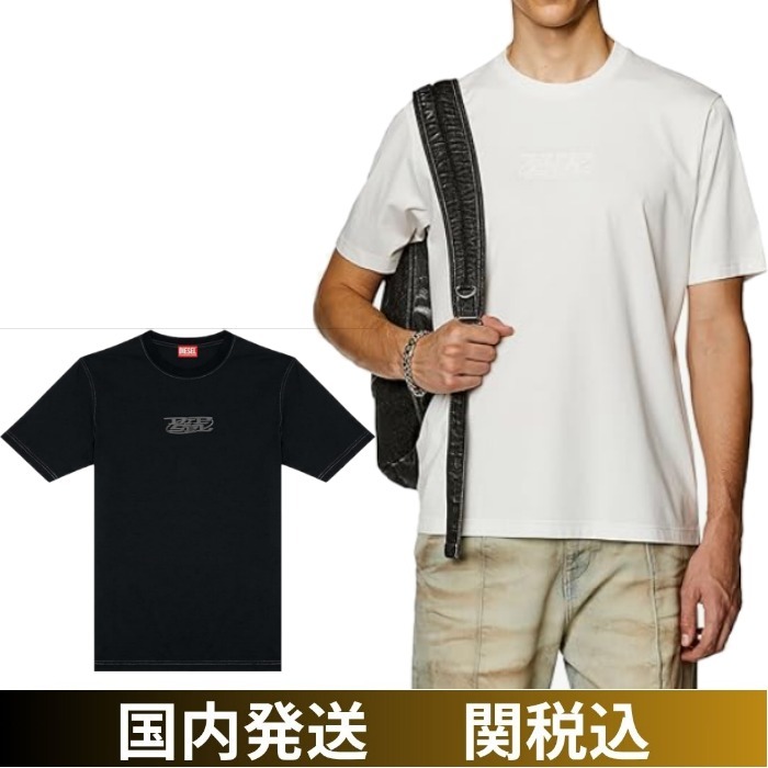 DIESEL/ディーゼル ロゴプリント Tシャツ
