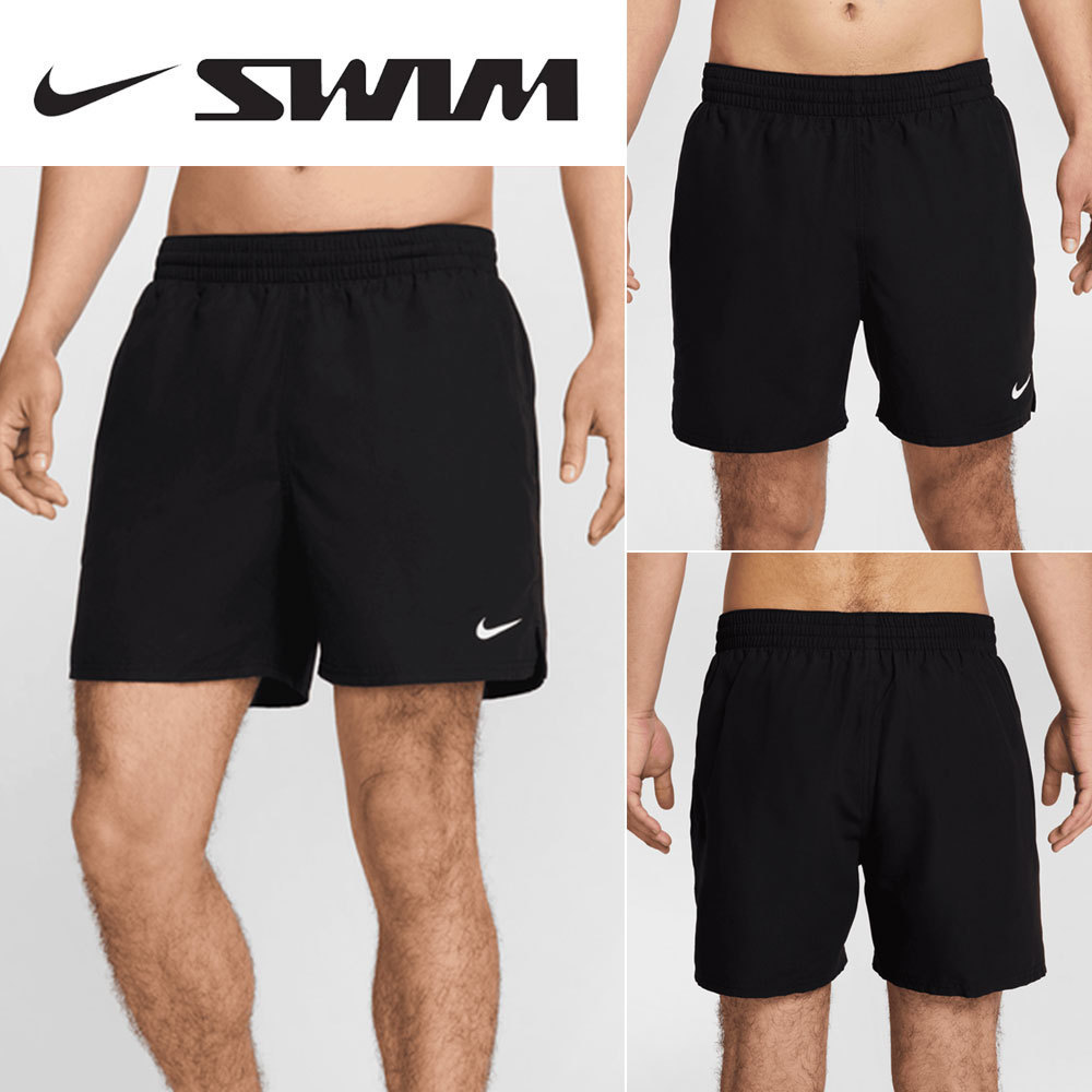 NIKE SWIMエッセンシャル5インチバレーショーツ水着BLACK