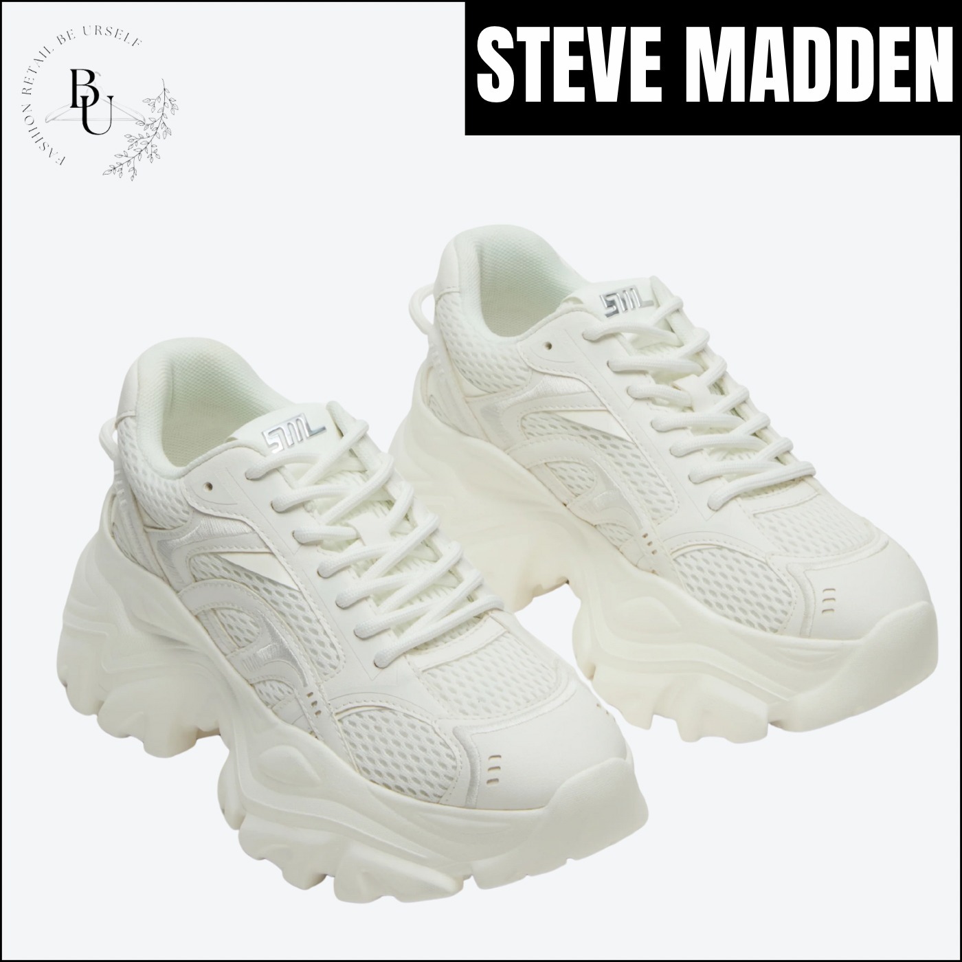 厚底【Steve Madden】ラグソール ボリュームスニーカー Raftus