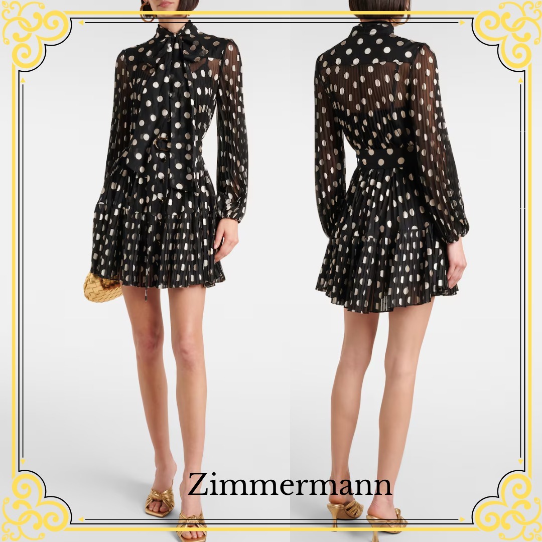 ZIMMERMANN ドット ミニドレス