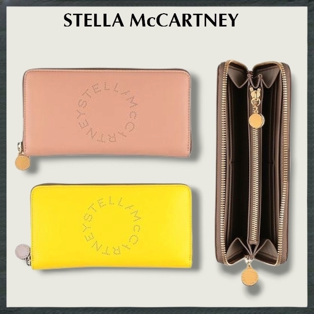Stella McCartney* ステラ ロゴ 長財布 ジップウォレット 送関込
