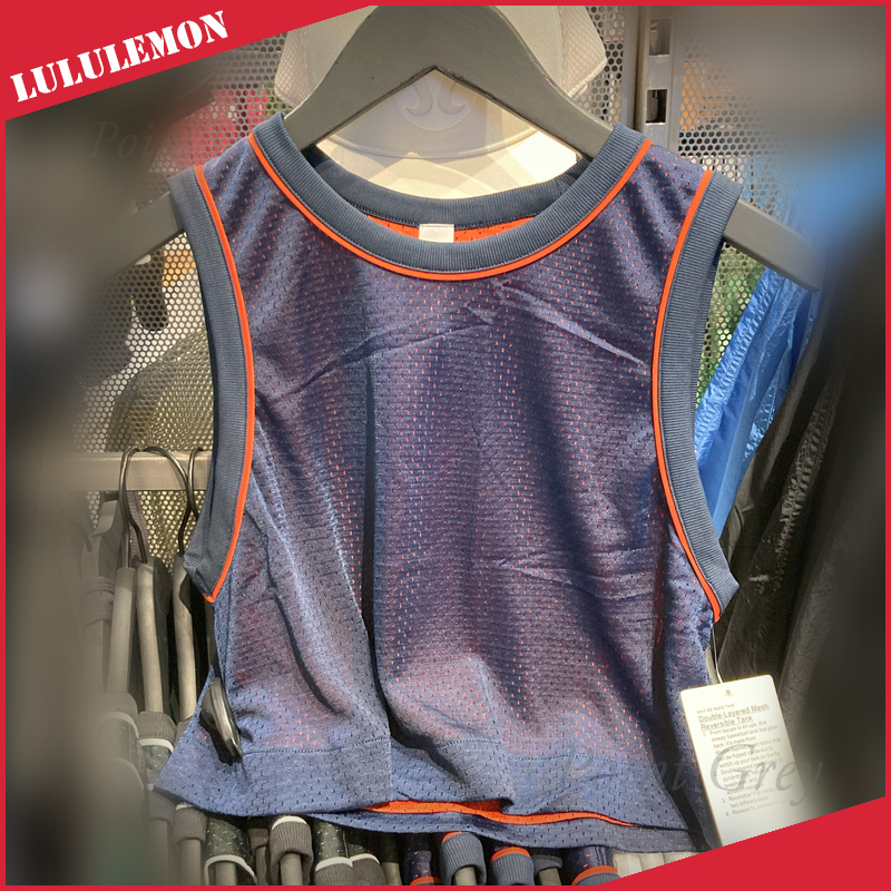 lululemon☆ Wレイヤーメッシュ・リバーシブル・タンクトップ