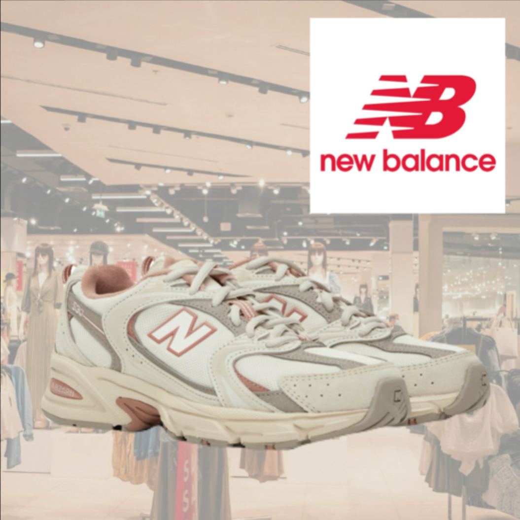 人気！NEW BALANCE グレー＆ピンク 530 スニーカー