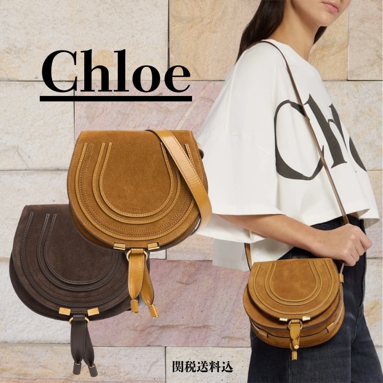 【関税送料込】 Chloe マーシー スエードバッグ**