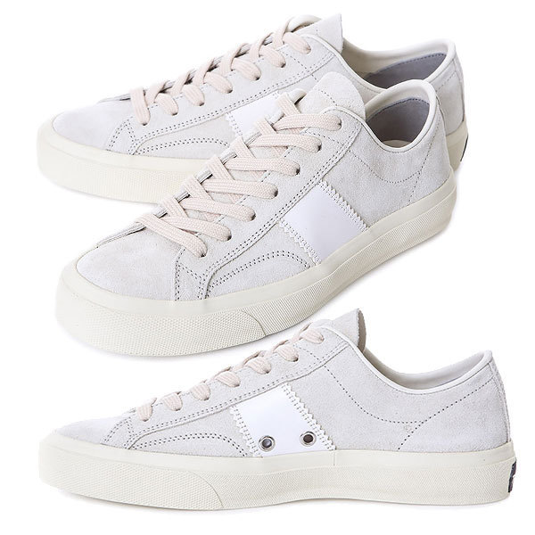 TOM FORD☆Cambridge バックロゴパッチ スエード スニーカー