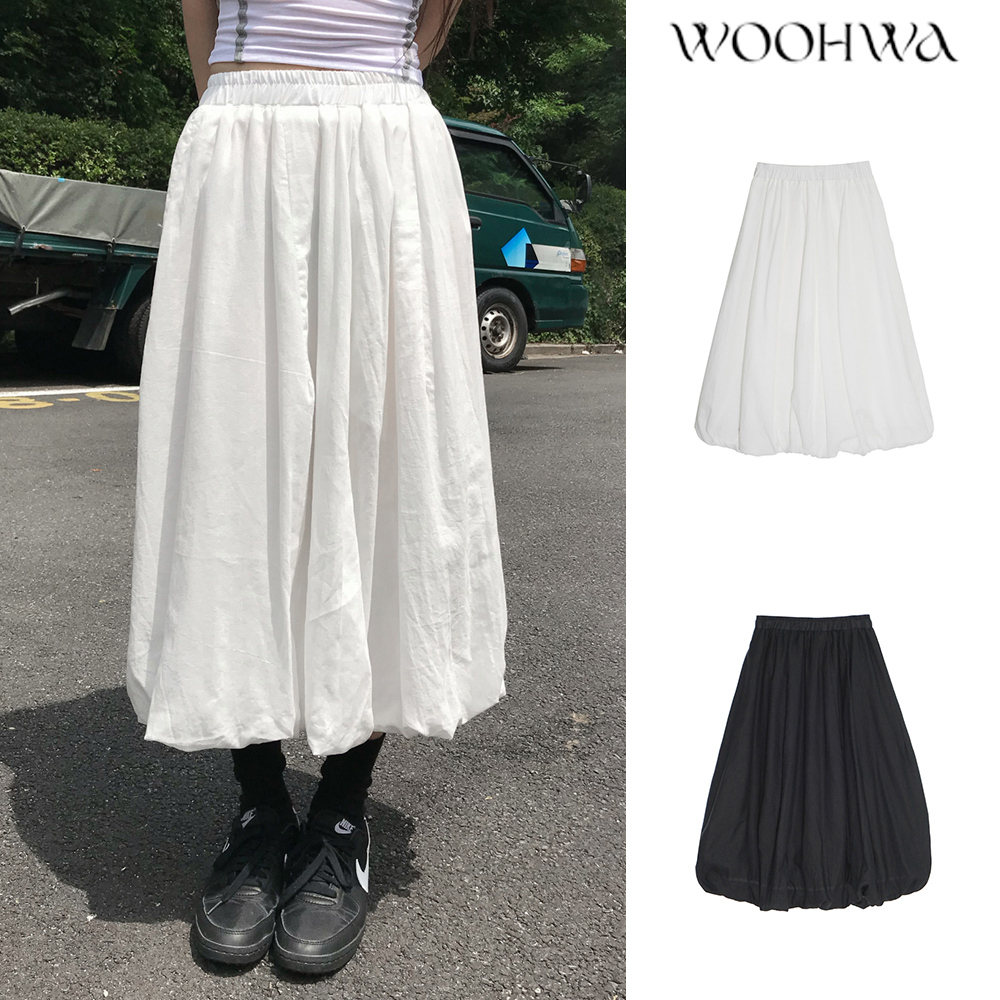 【WOOHWA】VOLUME BALLOON SKIRT