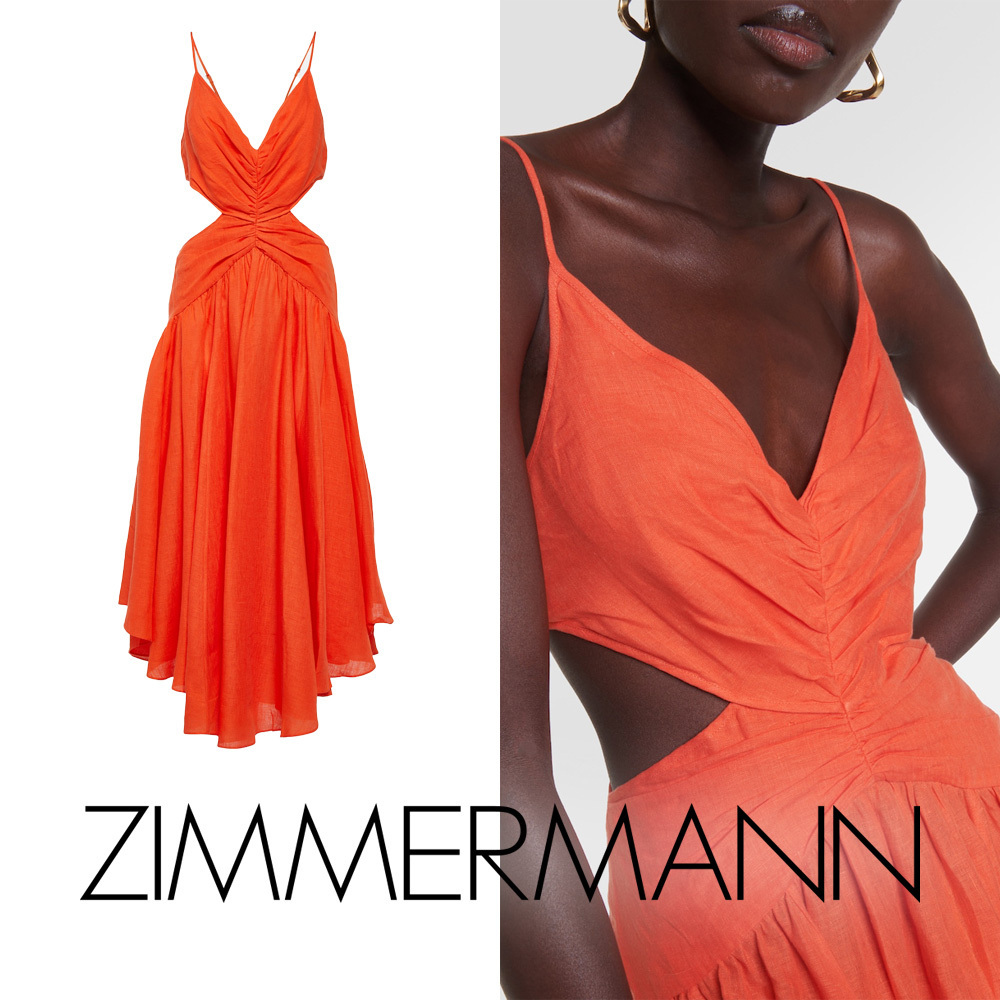 関税・送料込み!【国内発送】ZIMMERMANN Raie Midi ワンピース