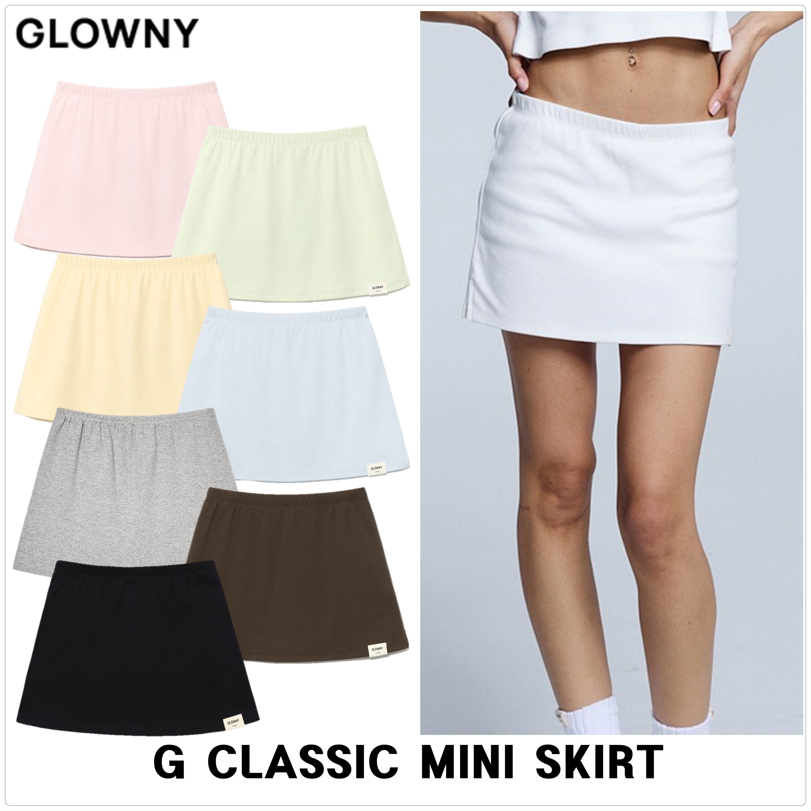 [GLOWNY]G CLASSIC MINI スカート★新作・25SS★韓国★関税込み