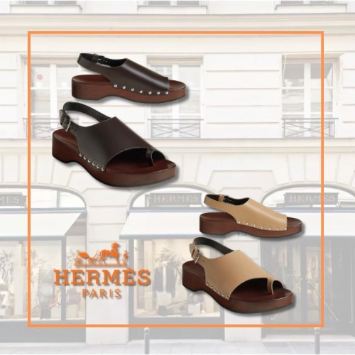 普段使いやバカンスに 歩きやすいHermes\tKlay clog サンダル