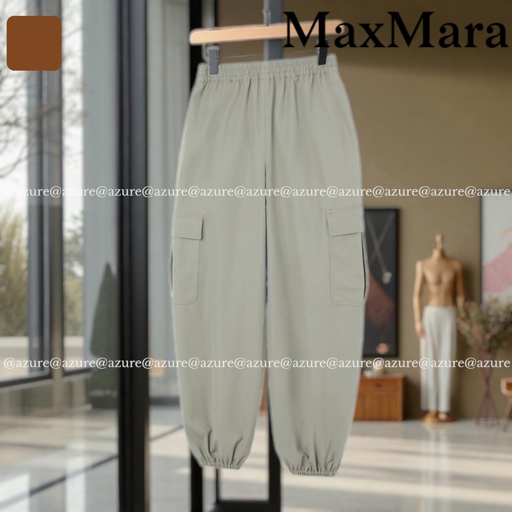直営♪Max Mara コットン ワイド バギーパンツ GLAUCO