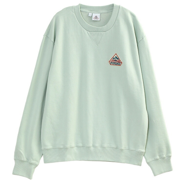 PYRENEX スウェット 裏起毛 HUS017 PHASE BRUSHED-AQUA_4302