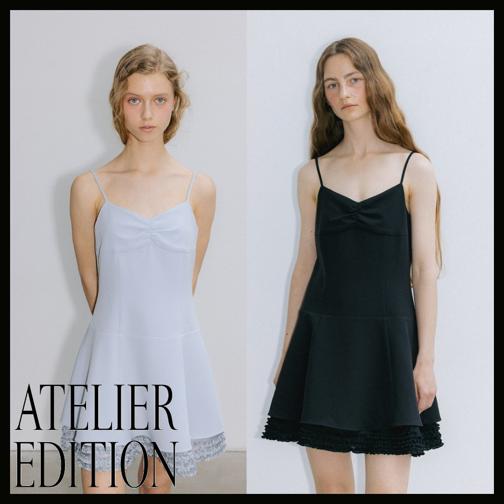 【ATELIER EDITION】V-neck Frill Dress / 韓国 / 大人気！