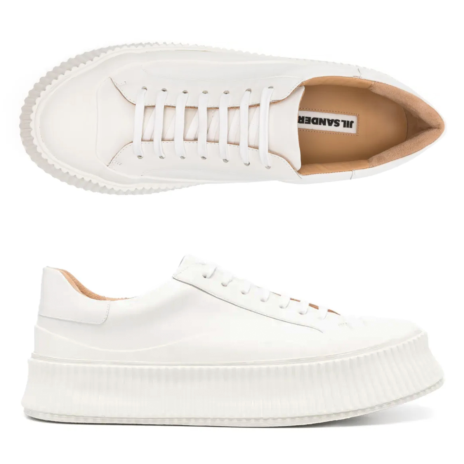 ★JIL SANDER★レザーチャンキー スニーカーJ15WS0002 P4833 100