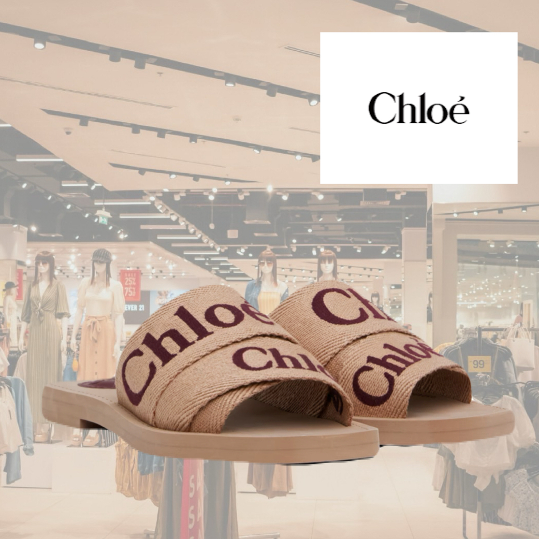 人気！CHLOE ベージュ Woody サンダル
