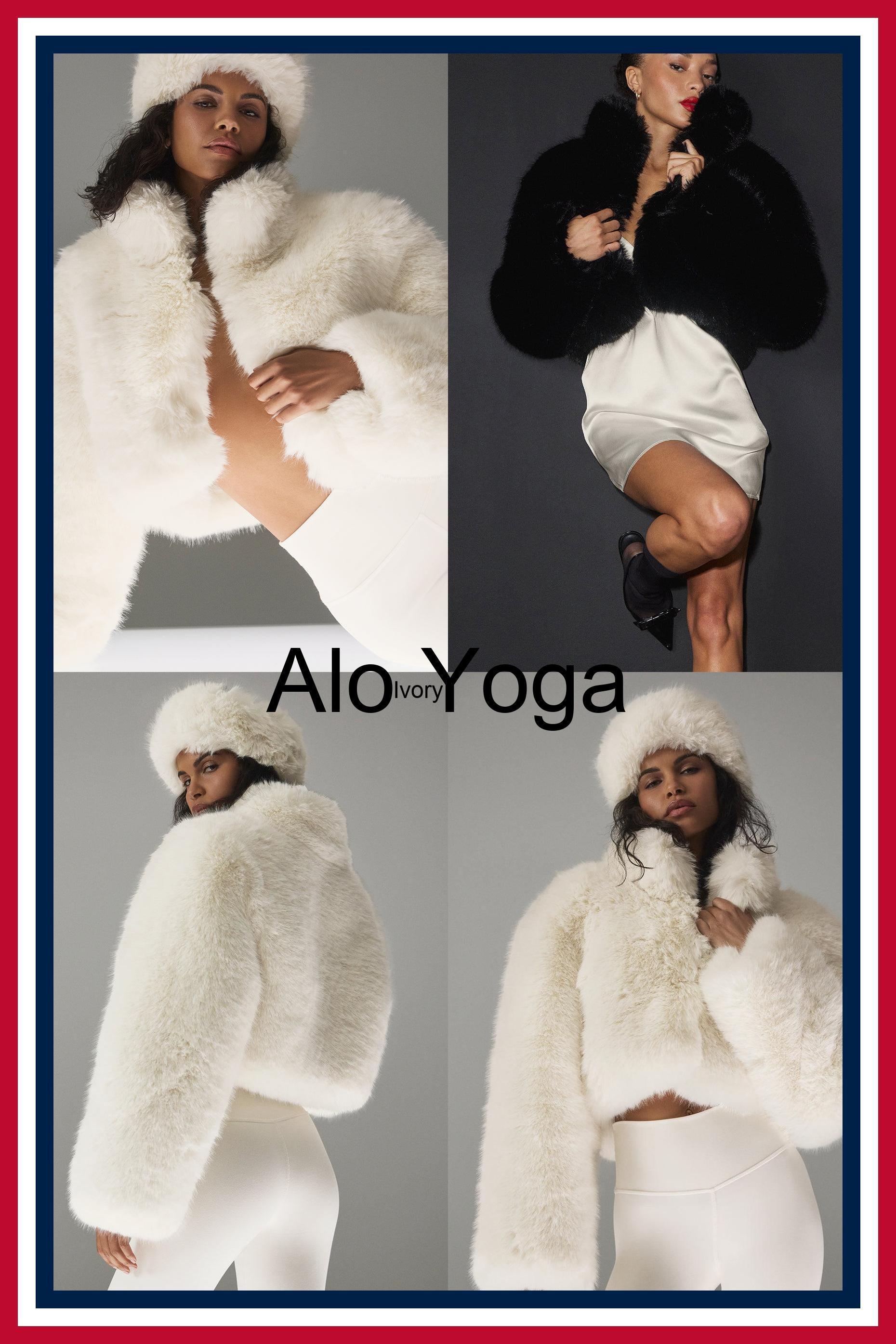ブルゾン [Alo Yoga] Opulent Faux Fur Cropped Jacket