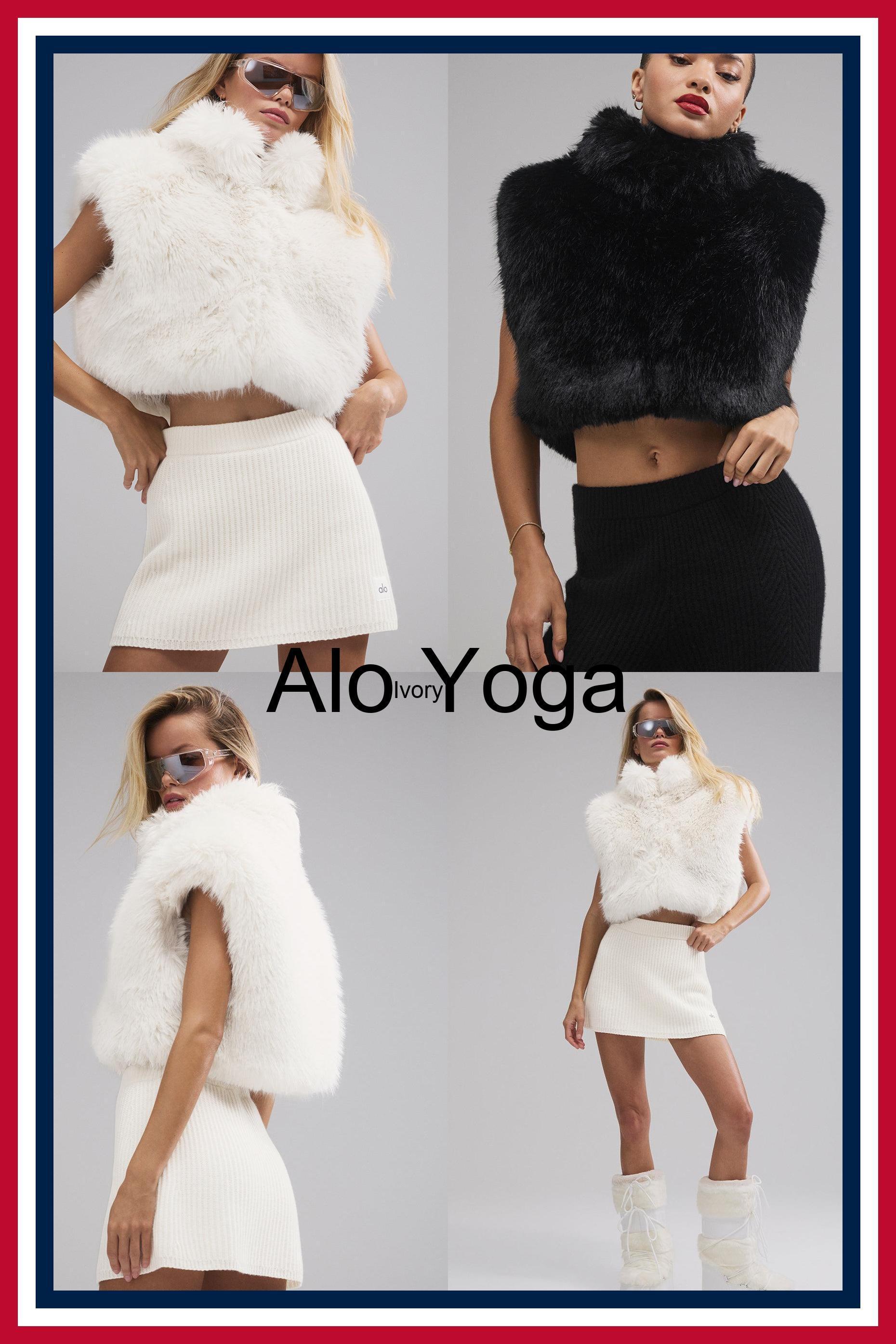 アウターその他 [Alo Yoga] Opulent Faux Fur Cropped Vest