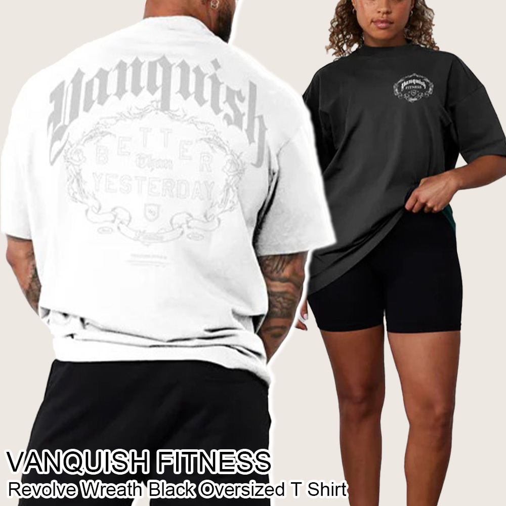 VANQUISH FITNESS Revolve Wreath 半袖 オーバーサイズ Tシャツ