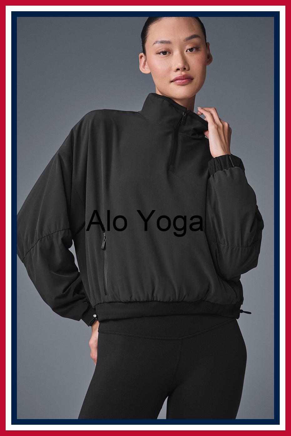 フィットネストップス [Alo Yoga] Cropped Elevation Coverup