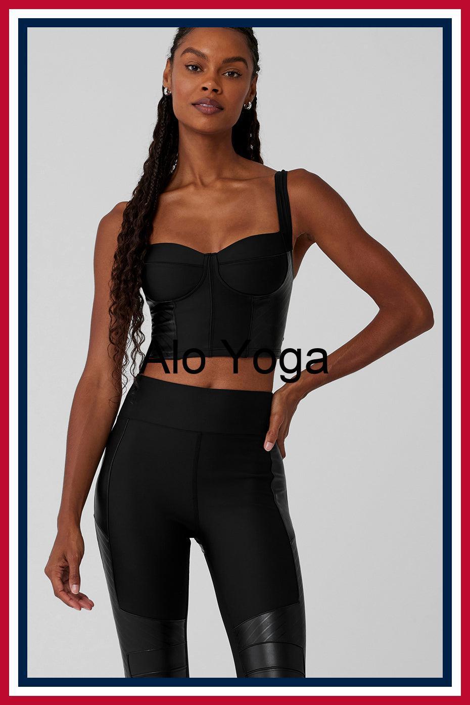 フィットネストップス [Alo Yoga] Airlift Winter Warm Cropped Supermoto Tank