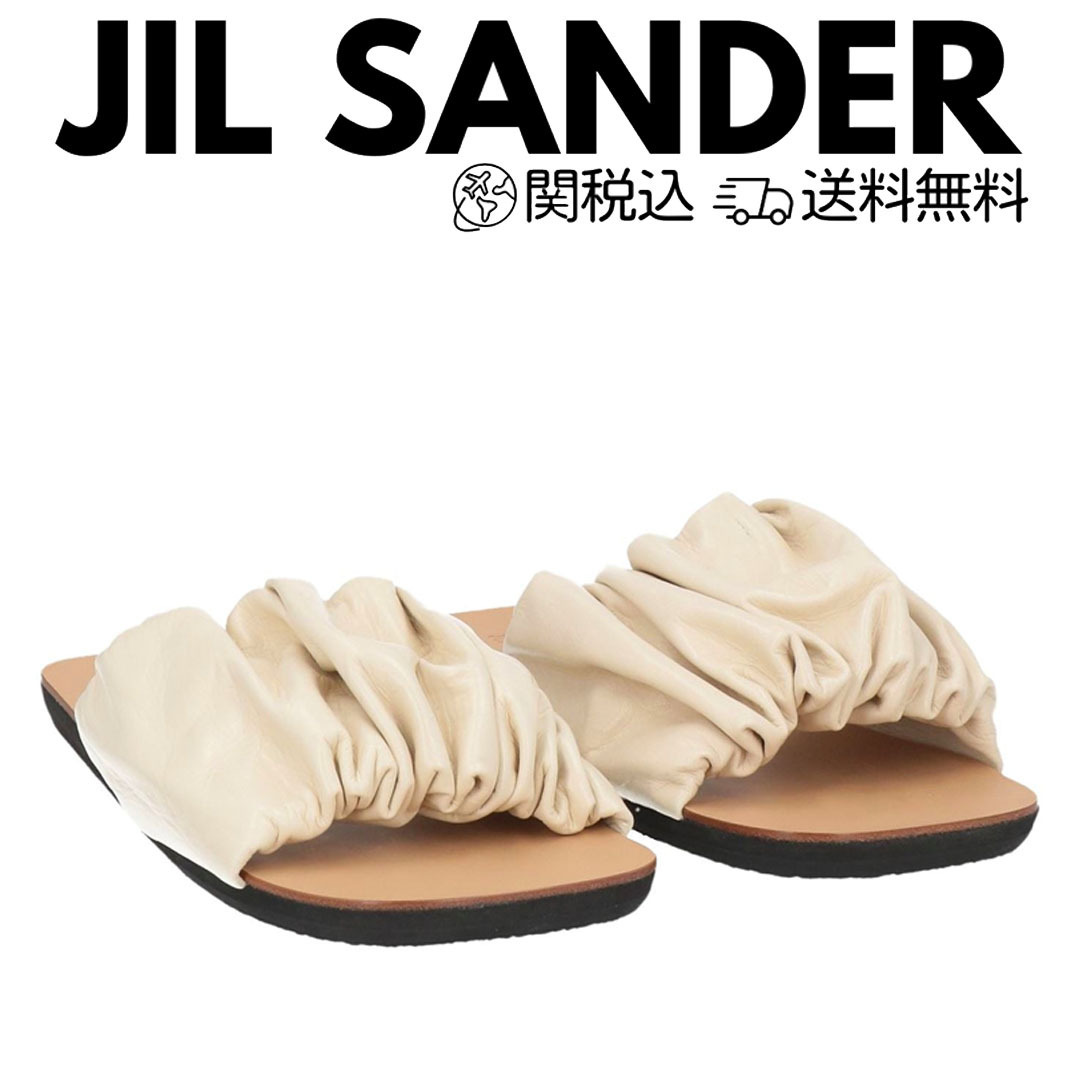 送料関税無料★人気ブランド【JIL SANDER】フラットサンダル