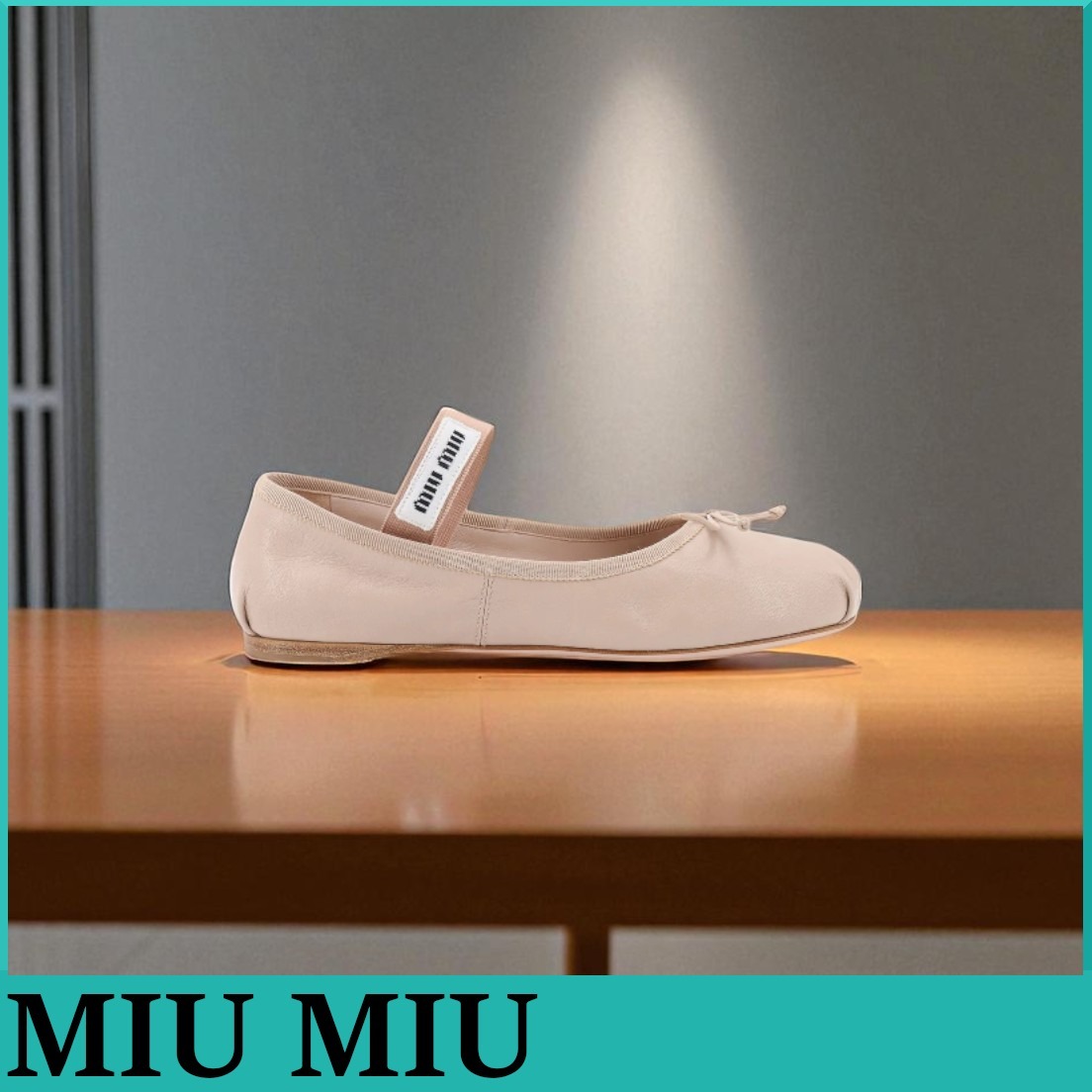 MIU MIU★レザーバレリーナ