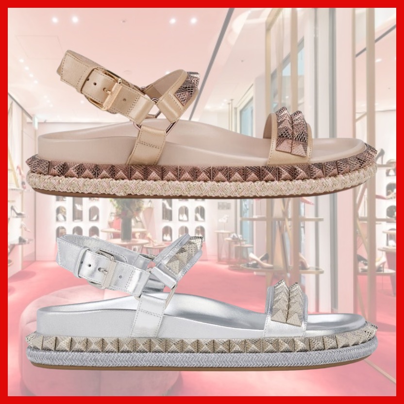 すぐ届く♪Christian Louboutin*Pyrabizzサンダル可愛いピンク