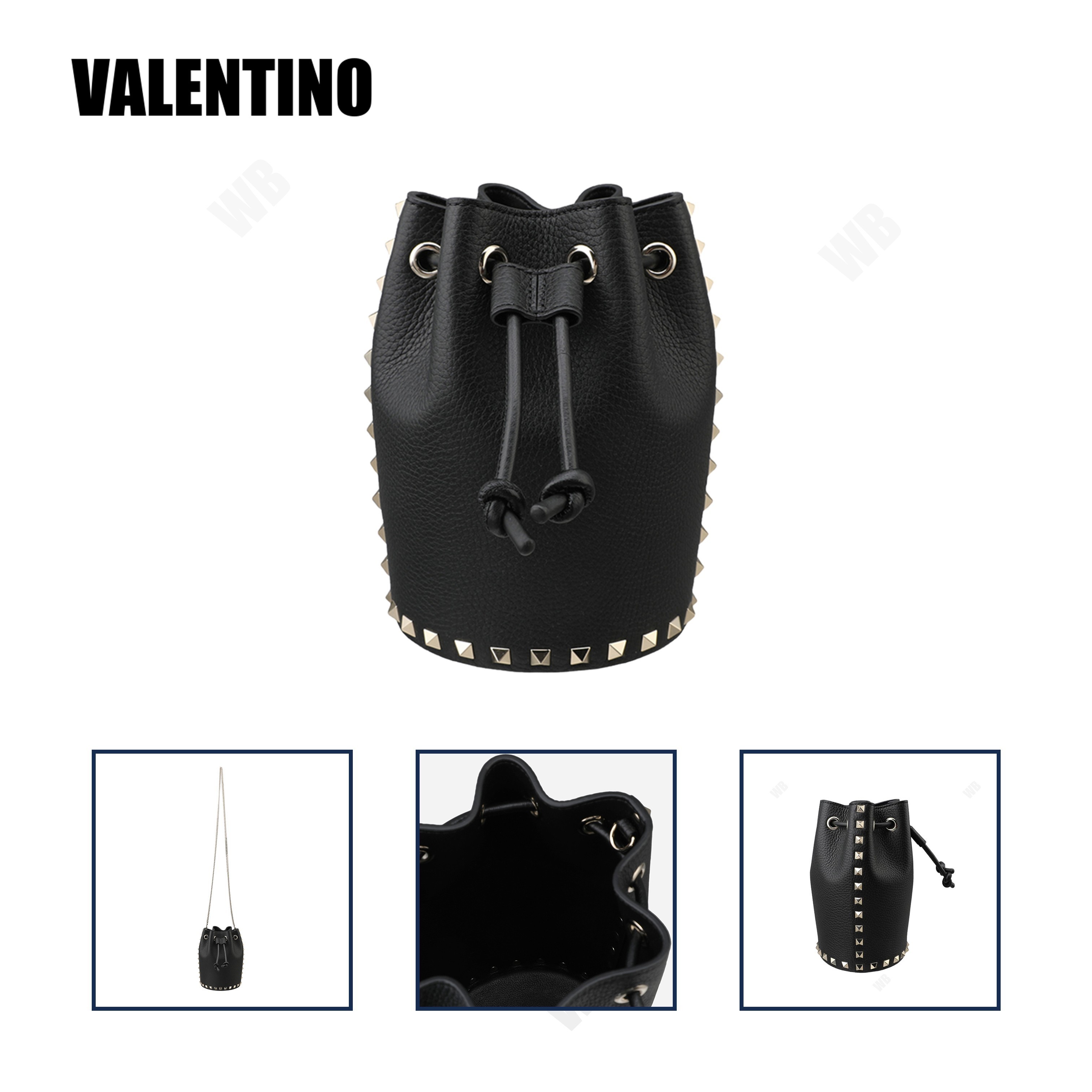 [VALENTINO] ロックスタッズ バケットバッグ ☆送料込☆