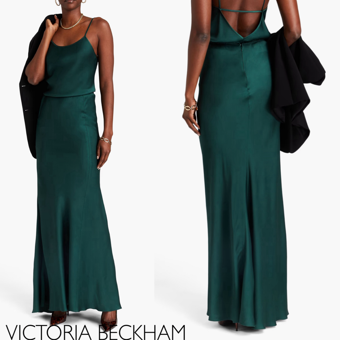 クレープサテン★マキシスカート★ VICTORIA BECKHAM