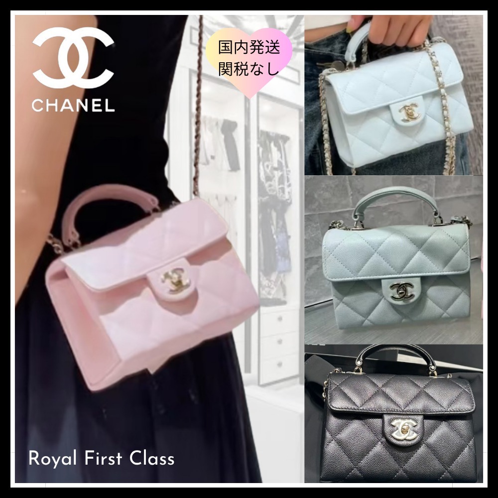 キャビア♡CHANEL シャネル トップハンドル ミニバッグ