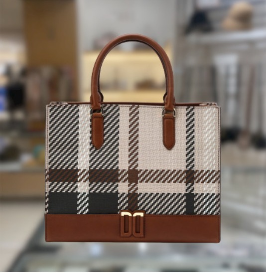 ◆DAKS◆タータンチェック スモールトートバッグ